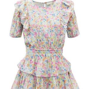 LoveShackFancy Natasha Floral-Print Blue Multi